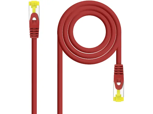 Cable de red | NANOCABLE 10.20.1900-L30-R, Cat-6A, , Rojo