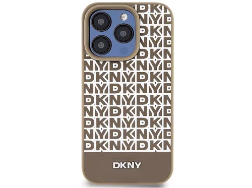 Carcasa para móvil | DKNY MagSafe, Compatible con Apple iPhone 15 Pro Max, Marrón
