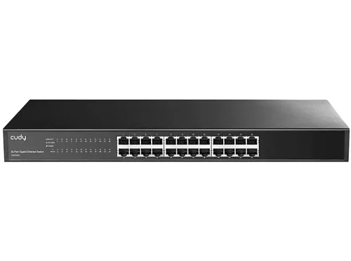 Switch | Conmutador metálico Gigabit CUDY de 24 puertos - GS1024 CUDY, Negro