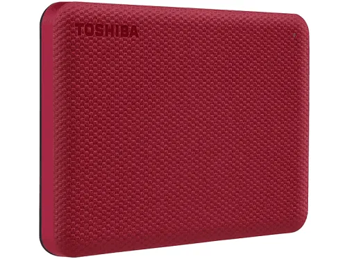 Disco duro externo 2 TB | TOSHIBA CANVIO ADVANCE 2TB RED, 2,5 ", HDD, Rojo