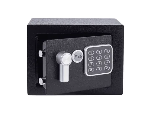 Caja fuerte | YALE Mini portatil negra (xs), Negro