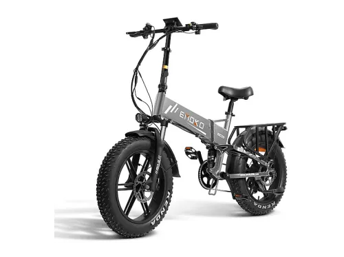 Bicicleta plegable | EMOKO EC20 PRO, Bicicleta eléctrica, 1000W, Gris