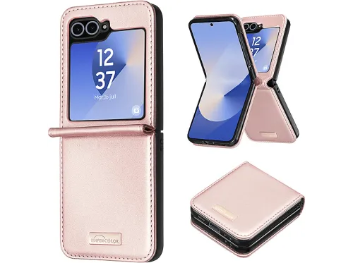Carcasa para móvil | AVIZAR BACK-R20-RG-F741, Compatible con Samsung Galaxy Z Flip 6, Rosa champán
