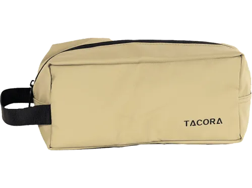 Neceser | Beauty para viaje,100% reciclado TACORA, 210D 100% poliéster. Crema