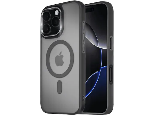 Carcasa para móvil | AVIZAR Frost Color, Compatible con Apple iPhone 16 Pro, Negro