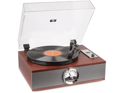 Tocadiscos | RP175 FENTON, 1 x Mini-Jack, 1 x RCA, 33 1/3;45;78, Brown