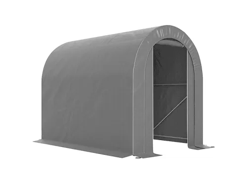Carpa | OUTSUNNY 84H-040V00LG, 159 cm x 239 cm x 190 cm, PE, Acero Galvanizado, Gris Claro