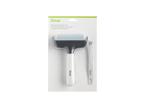 Accesorio para Plotter | Cricut Kit de Aplicador y Removedor de Tela, Alarga la vida del tapete FabricGrip, Plateado