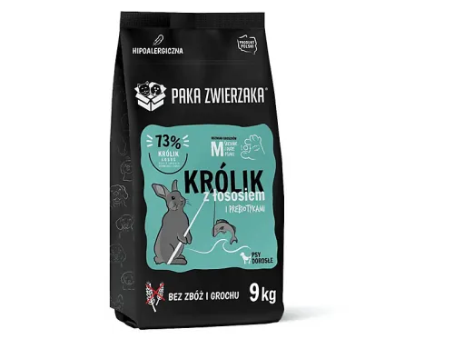 Pienso para perros | PAKA ZWIERZAKA Seventh Heaven Conejo con salmón 9 kg, 9 kg, para Perro