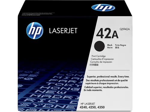Tóner | HP 42A Black Original LaserJet Toner Cartridge