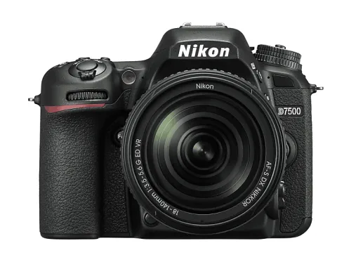 Kit cámara réflex | NIKON D7500, 20,9 megapixel, CMOS, 3840 x 2160 píxeles, Negro