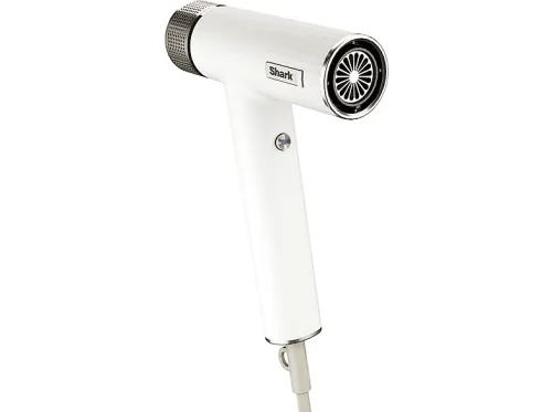 Secador de pelo iónico | SHARK HD333EU SPEEDSTYLE WHITE, 1700 W, 3 niveles temperatura, 3 velocidades, Crema