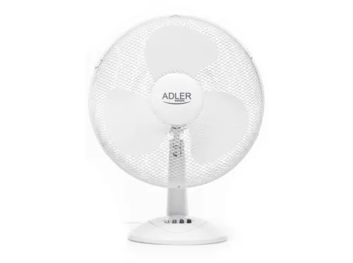 Ventilador de sobremesa | ADLER AD7304, 90 W, 2 velocidades, Blanco