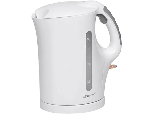 Hervidor de agua | CLATRONIC 263210, 2200 W, 1.7 l, Blanco