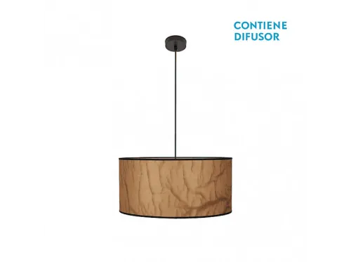 Lámpara colgante | TAPIRO FABRILAMP, Pergamino/Negro