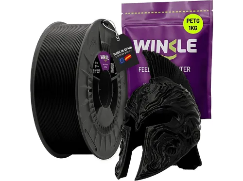 Bobina de filamento | WINKLE PETG Negro Azabache 1.75mm 1kg