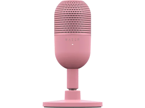 Micrófono | Razer Seiren V3 Mini, Cable USB tipo A a tipo C, Condensador supercardioide, Rosa cuarzo