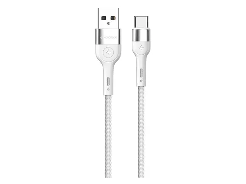 Cable USB a USB-C | NOVOTECK S-114 Blanco, USB 2.0, Blanco