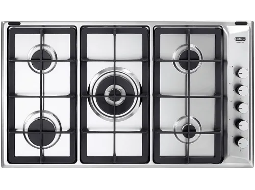 Placa de gas | DELONGHI IL59PROND, 5 zone(s) zonas, 860 mm, Acero inoxidable