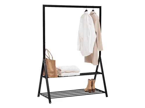 Perchero | MIROYTENGO burro artemis barra y 2 estantes 121x167 cm, , 121 cm x 167 cm x 57 cm