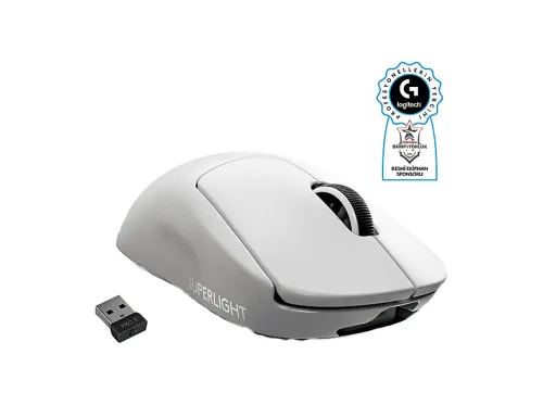 Ratón Gaming | LOGITECH G 910-005943 - PRO X SUPERLIGHT WIRELESS GAMING MOUS, , 25600 ppp, Blanco