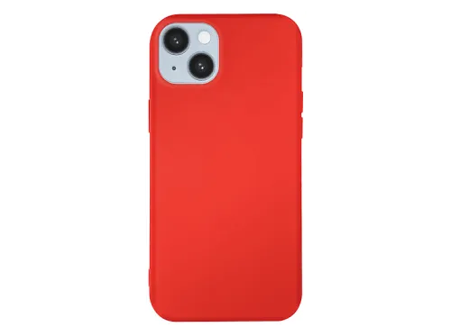 Carcasa para móvil | AVIZAR Premium Silicone Microfibra, Compatible con Apple iPhone 14 Plus, Rojo