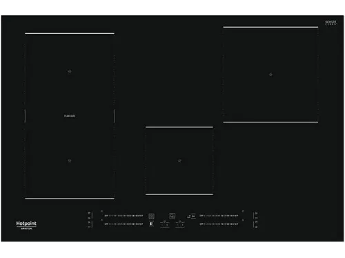 Placa de inducción | HOTPOINT 869991583100, 4 zona(s) zonas, 770 mm, Black