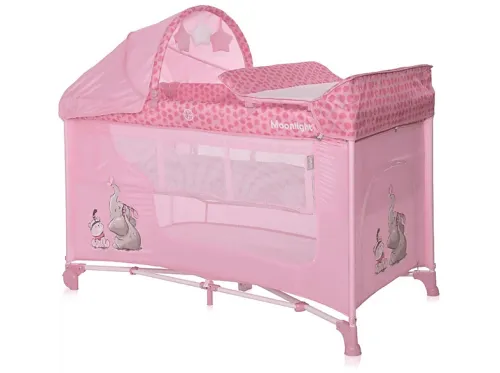 Cuna | LORELLI MOONLIGHT PLUS (2 niveles) Mellow rose Fellows, Mellow rose Fellows