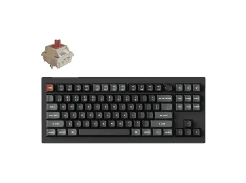 TECLADO GAMING | KEYCHRON V3 Ultra 8K, QWERTY, USB tipo C, Multicolor, Bluetooth 5.3, USB tipo C, inalámbrico de 2,4 GHz, Teclas iluminadas, idioma: US, Multicolor