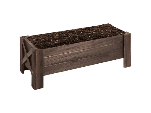 Jardinera | OUTSUNNY 845-458, 36,5 cm x 100 cm x 36 cm, Madera de Abeto, Marrón