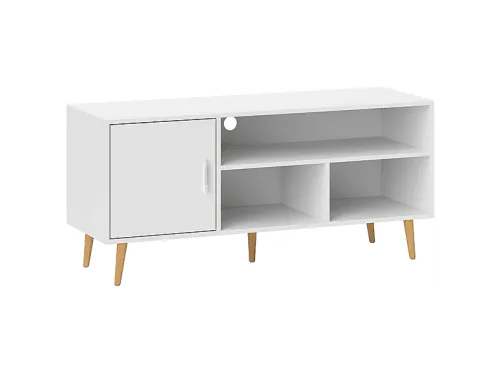 Mueble de TV | HOMCOM 839-092, Blanco