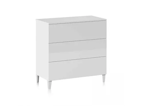 Cómoda | DUEHOME Loft, , 80 cm x 76 cm x 40 cm, Blanco Brillo