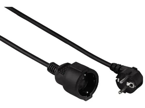 Alargador | Hama 00047869, 1 salida, 3m, Negro
