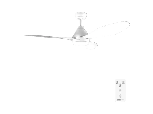 Ventilador de techo | CECOTEC 8491/ENERGYSILENCE AERO 5200 WHITE, 62 W, 2 velocidades, Blanco