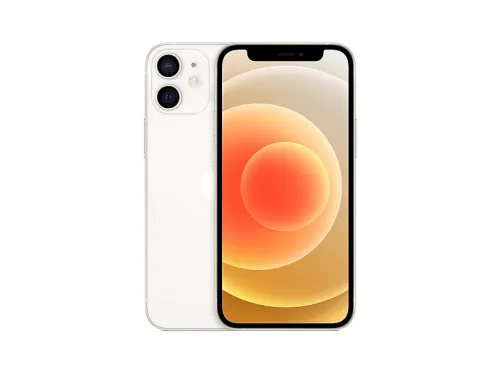 APPLE iPhone 12 Mini, Blanco, Móvil iOS, 128 GB, 4 GB RAM, 5,4 " OLED, Ceramic Shield, Anti-huellas, Chip A14 Bionic con Neural Engine, 2227 mAh