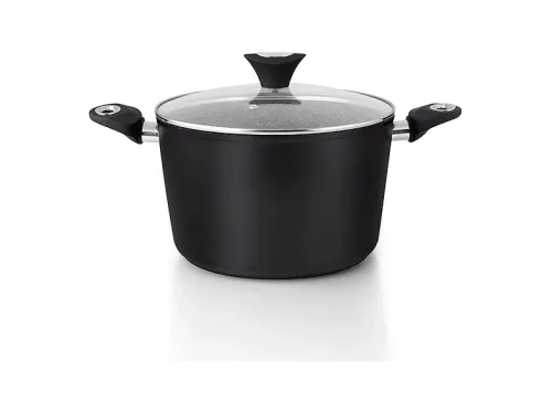 Cacerola | ORBEGOZO CFH 3020, 3.5 l, Aluminio, Negro