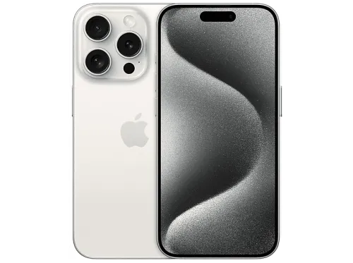 APPLE iPhone 15 Pro, Titanio Blanco, Móvil iOS, 128 GB, 6,1 ", A17 Pro