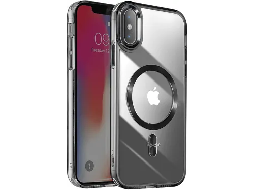 Carcasa para móvil | AVIZAR Cristal Color, Compatible con Apple iPhone XS, Negro