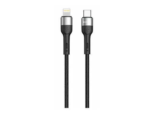 Cable Lightning a USB-C | NOVOTECK S-111 Negro, USB-C, Negro