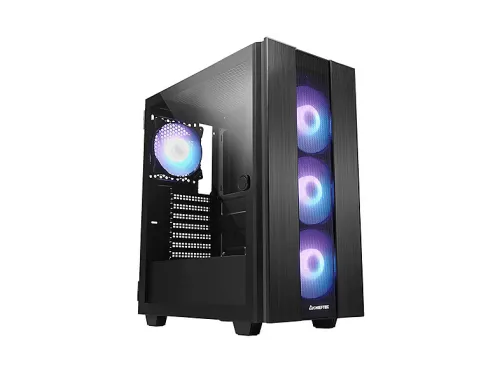 Caja de PC | GS-02B-OP MIDI TOWER HUNTER 2 NEGRO CHIEFTEC, Negro