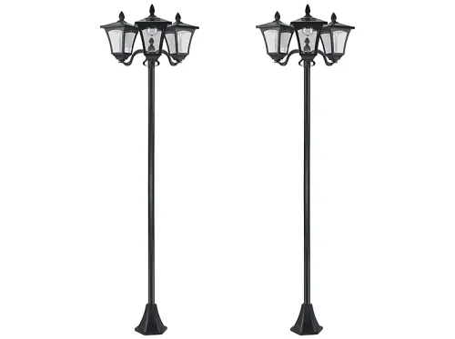 Luz solar | B30-P009 OUTSUNNY, Negro