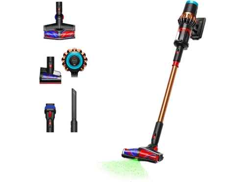 Aspirador escoba | Dyson V16 Piston Animal™, Potencia succión 315 AW, Autonomía 70 min, Antienredos, Black/Cooper