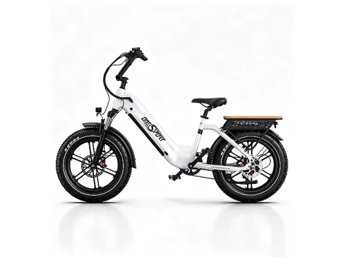Bicicleta urbana | ONESPORT OT08-Blanco, Bicicleta eléctrica, 500W, Blanco