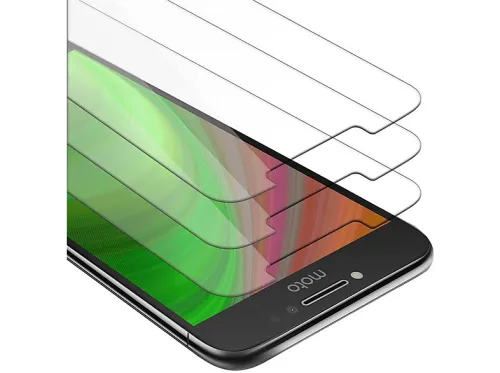 Protector pantalla | 3x Protector de pantalla CADORABO, Motorola, MOTO E4 PLUS, Vidrio templado