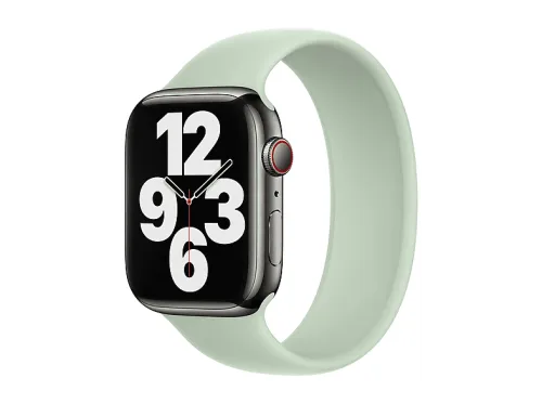 Correa | Solo Loop -, Ajustable, Compatible con Watch 44/45/46/49 mm APPLE, Verde menta