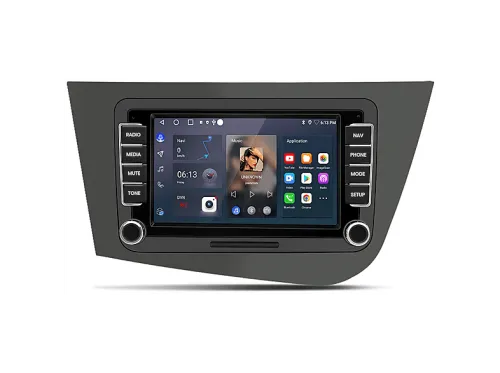 Autorradio | Para Seat Leon (2005-2011) Carplay Android Auto 64GB JUNSUN, 7 "", 2*USB, black