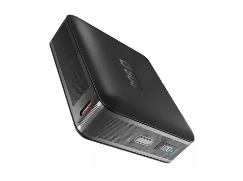 Powerbank | SBS TEBB20000HDPDLCDK, capacidad 20000 mAh compacta USB-C 65 W PD USB-A AFC 22,5W, Negro