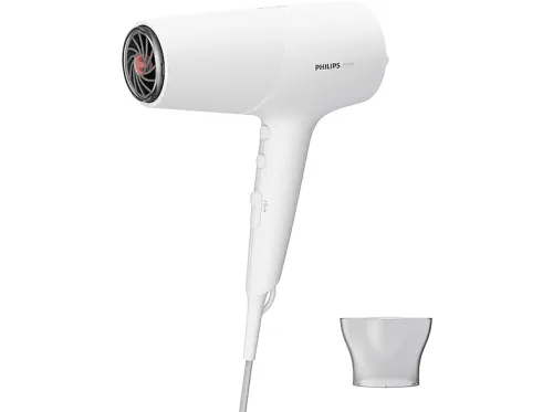 Secador | PHILIPS BHD500/00, 2100 W, 6 niveles temperatura, 6 velocidades, Blanco