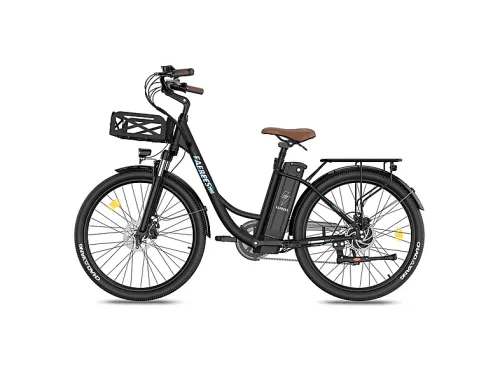 Bicicleta urbana | FAFREES F26 Duración 25AH-Negro, Bicicleta eléctrica, 250W, Azul
