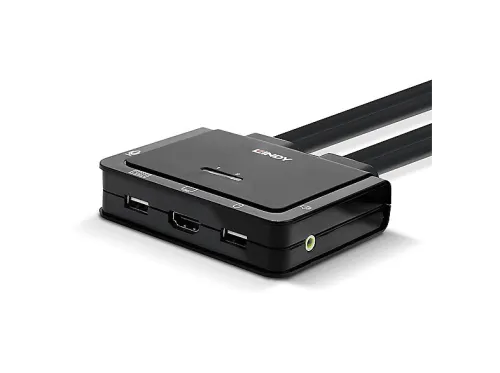 Switch KVM | 42345 LINDY, Negro